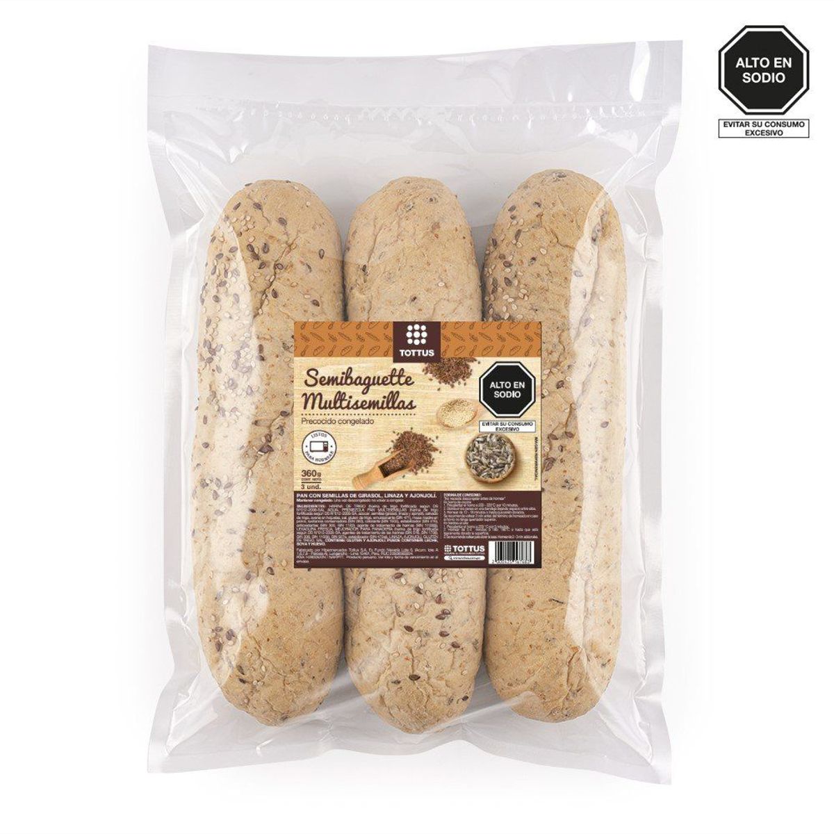 TOTTUS - Semi Baguette Multi Semillas Tottus