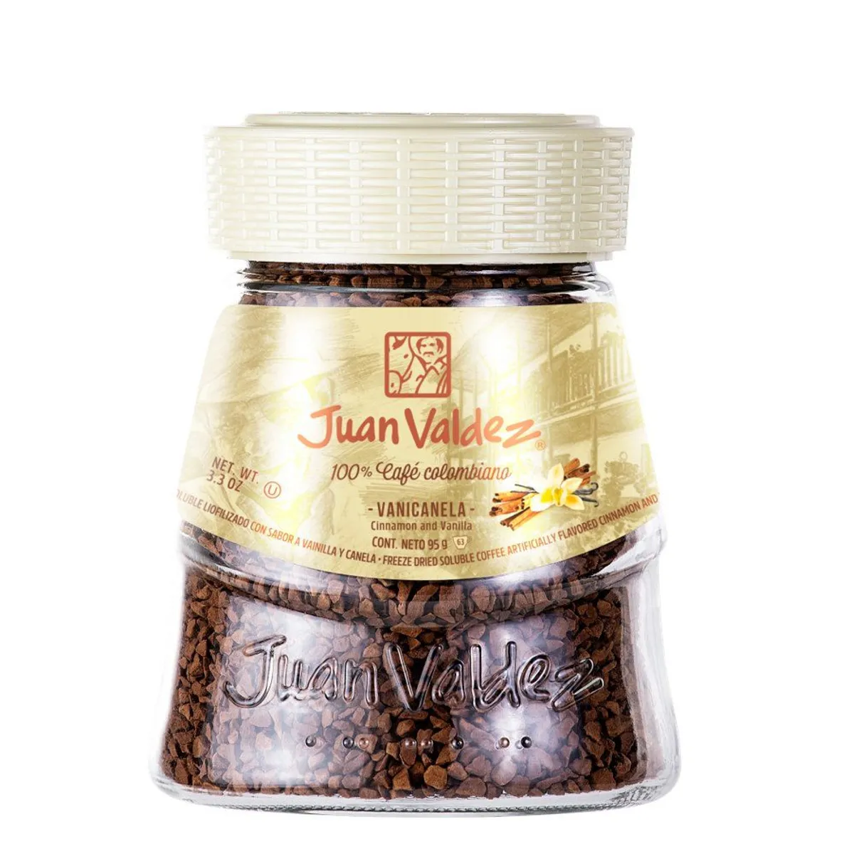 JUAN VALDEZ - Café Soluble Liofilizado Juan Valdez Vanicanela Envase 95 g