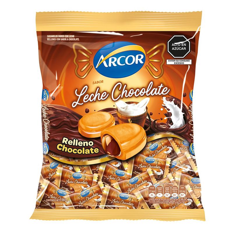 ARCOR - Caramelos Leche Chocolate Arcor Empaque 356 g