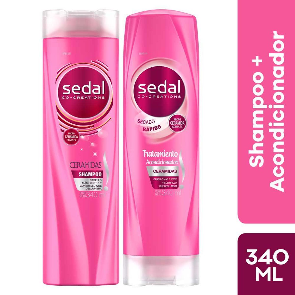 SEDAL - Pack Sedal Ceramidas Shampoo 340 mL + Acondicionador 340 mL