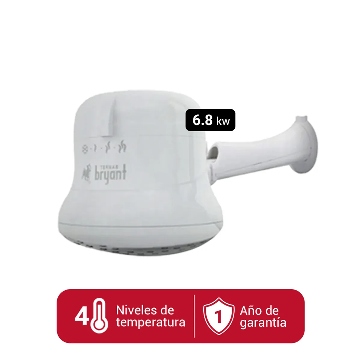 BRYANT - Kit Ducha Ideale 6.8Kw y Brazo Ducha