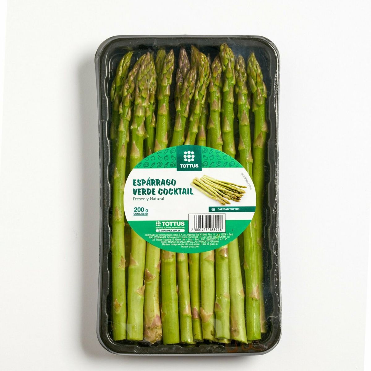 TOTTUS VERDURAS - Espárrago Verde Cocktail Tottus