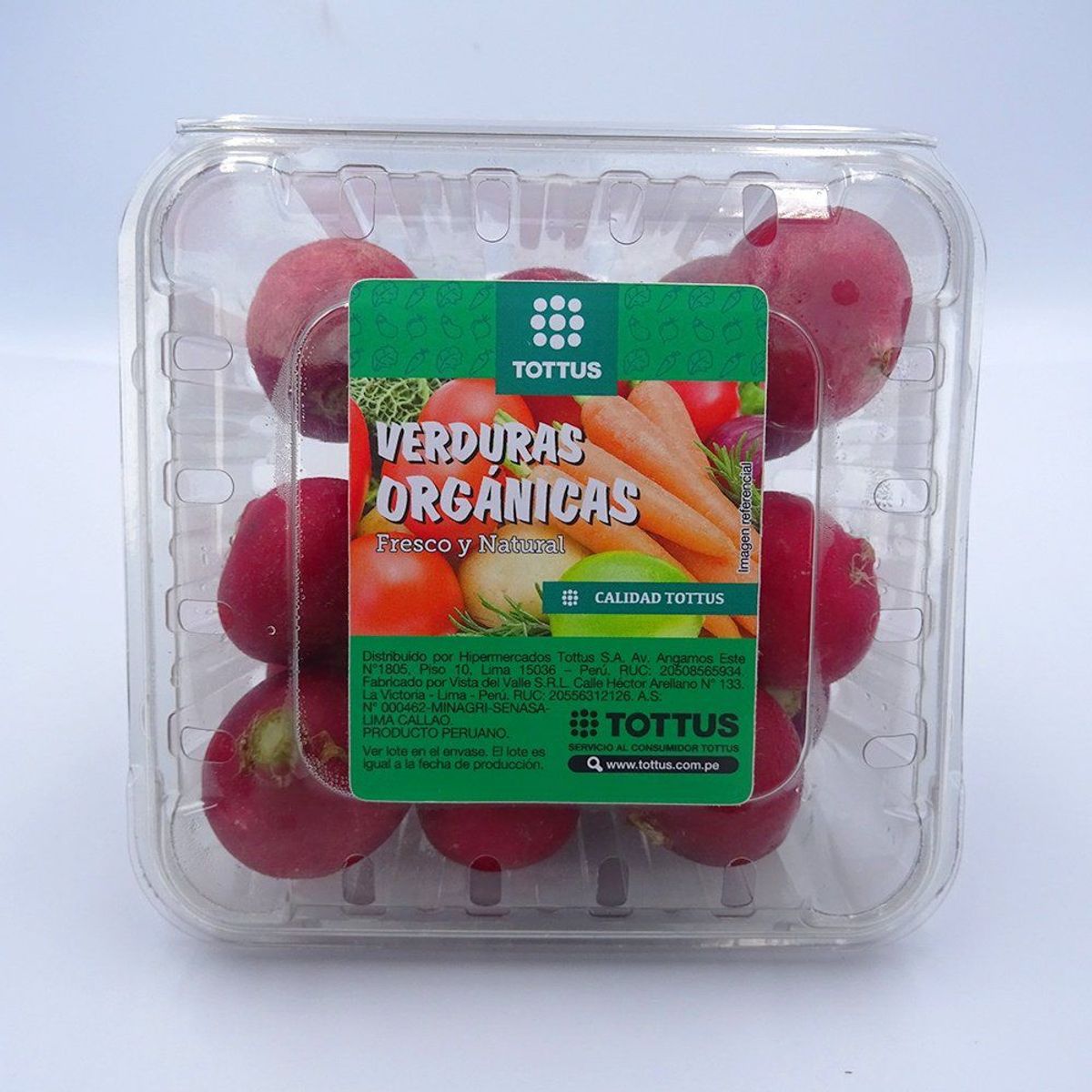 TOTTUS VERDURAS - Rabanito Orgánico Tottus 200 g