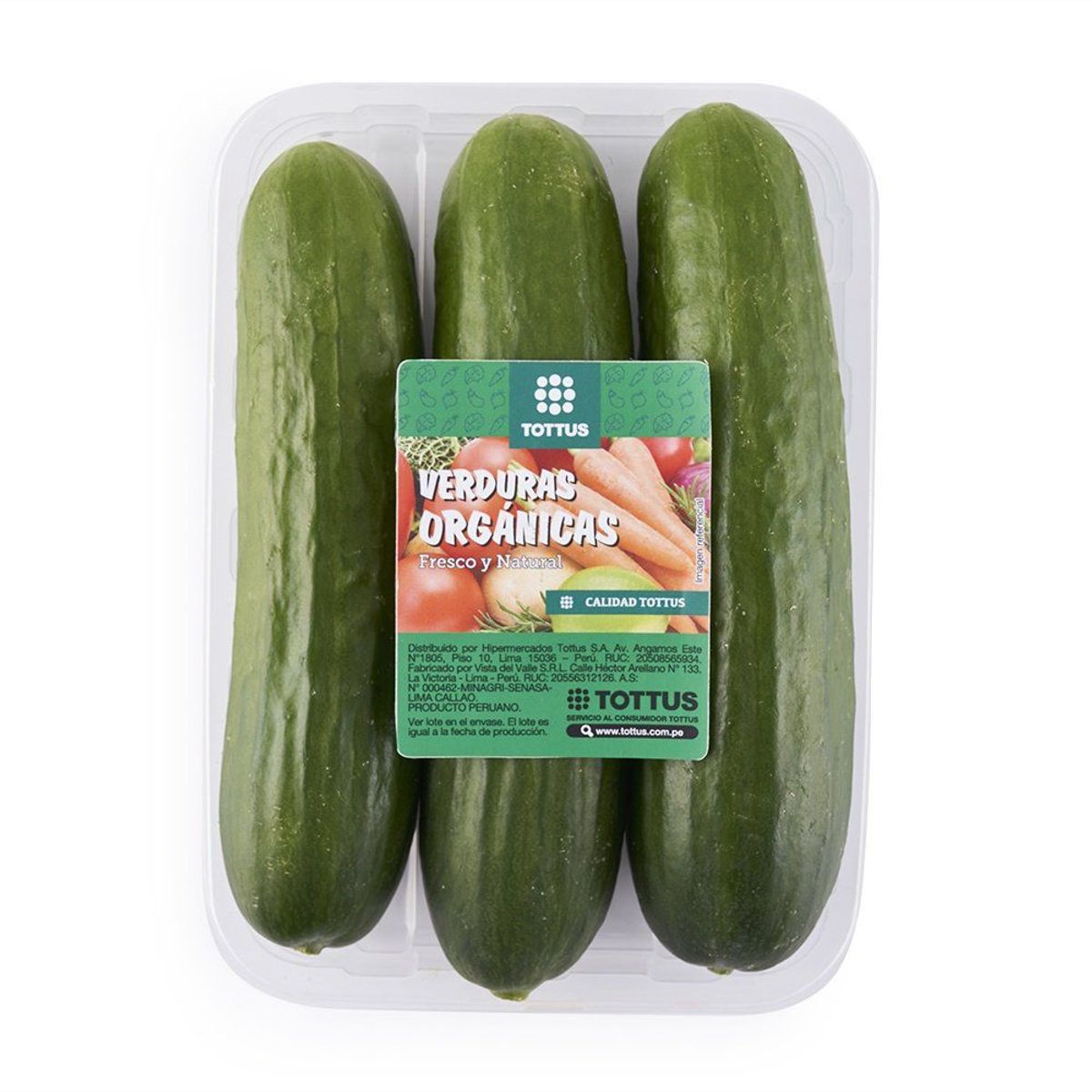 TOTTUS VERDURAS - Pepinillo Mini Orgánico Tottus