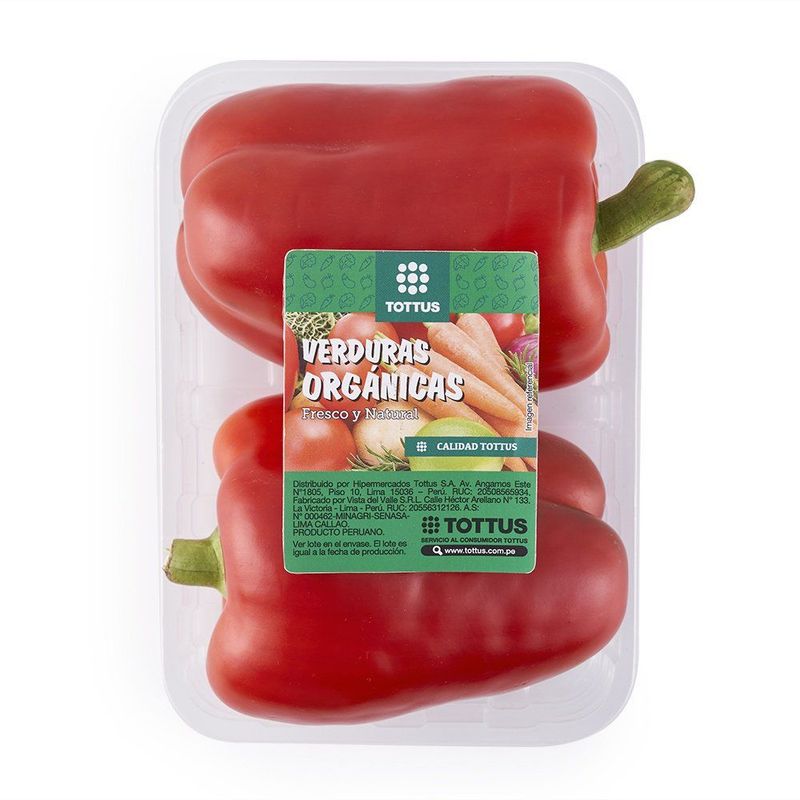 TOTTUS VERDURAS - Pimiento Morron Orgánico