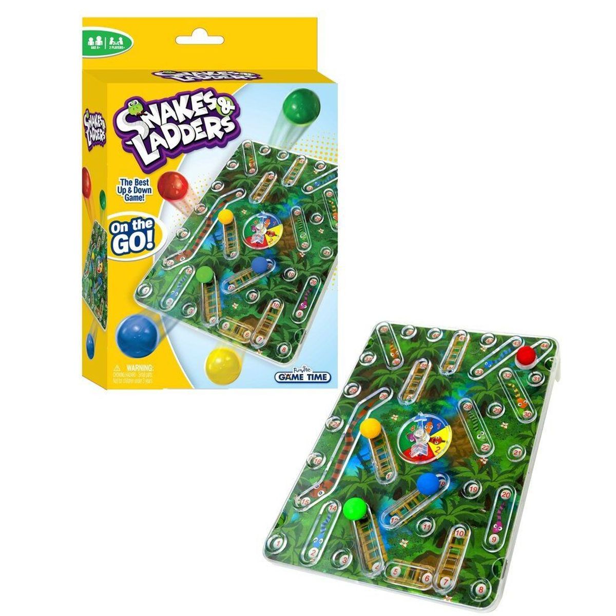 FUNVILLE - Juego de Mesa Travel Escaleras y Serpientes