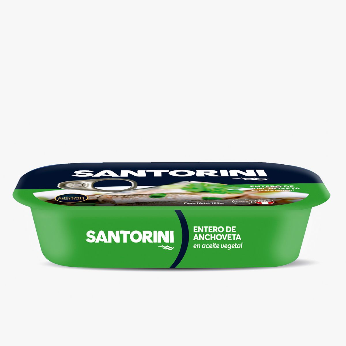 SANTORINI - Anchoveta en Aceite Vegetal Santorini Lata 125 g