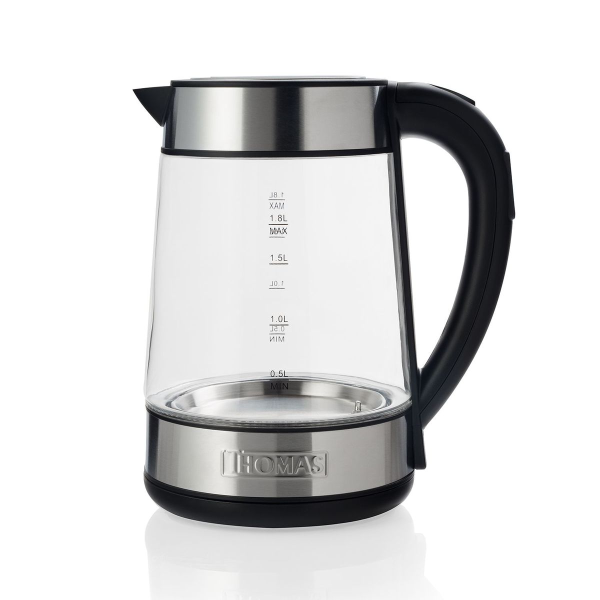 THOMAS - Hervidor 1.8L 2200W Vidrio Templado