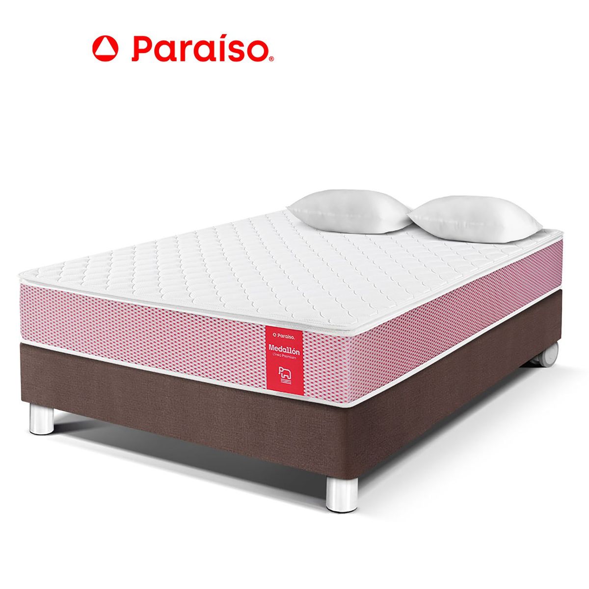 PARAISO - Cama Medallon 2 Plz Chocolate