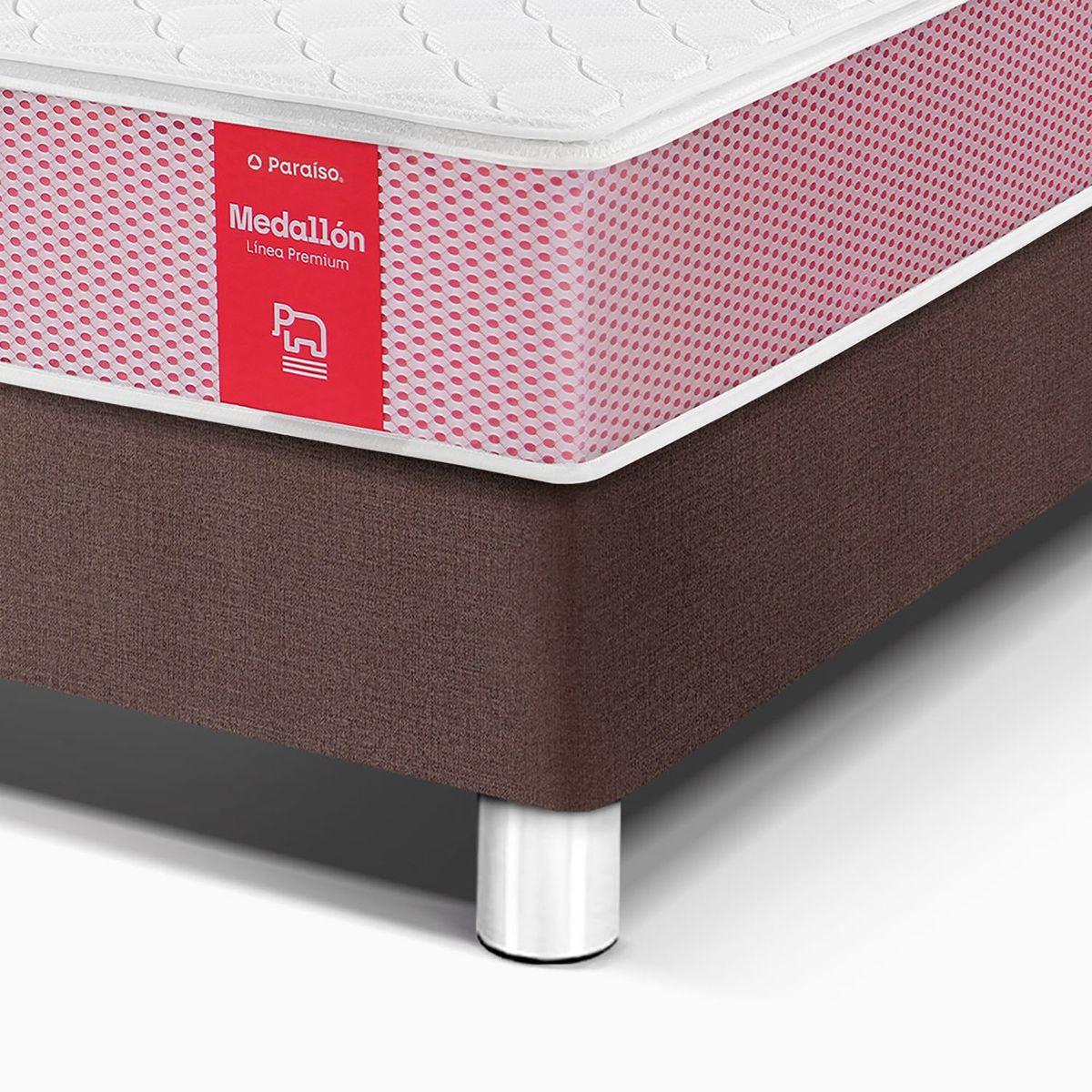 PARAISO - Cama Medallon 2 Plz Chocolate