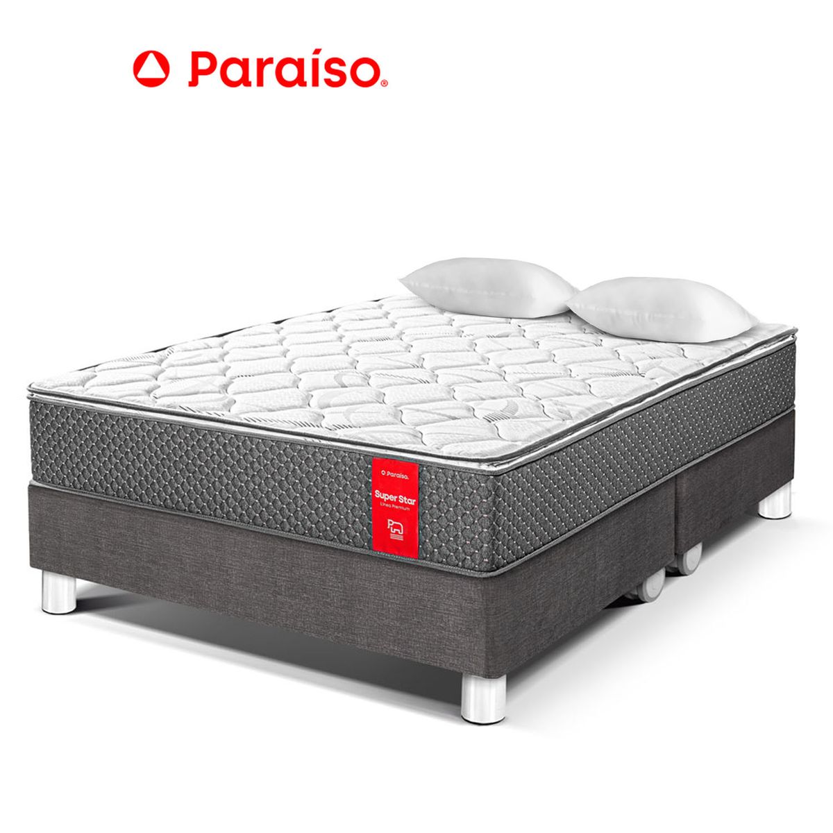 PARAISO - Cama Super Star King Acero