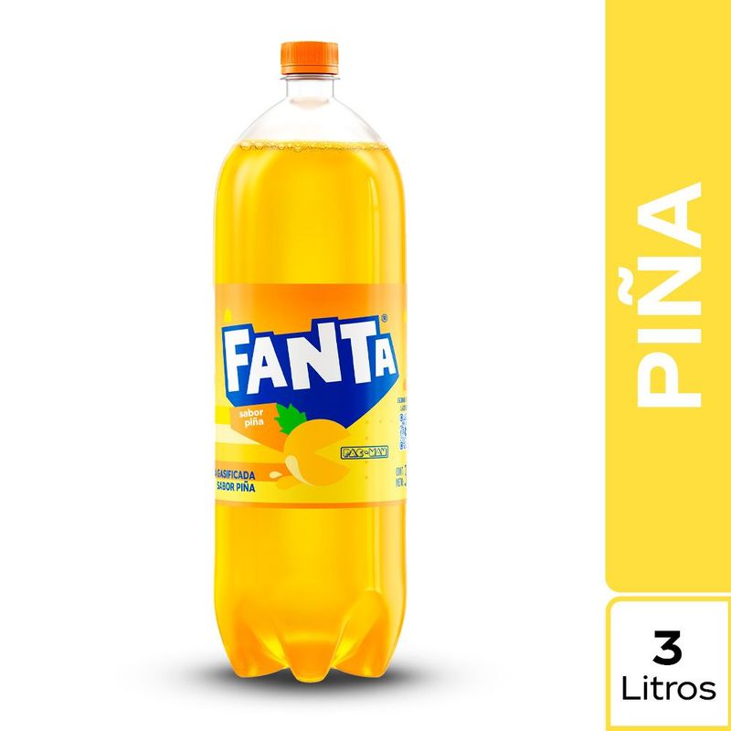 FANTA - Gaseosa Fanta Piña Botella 3 L