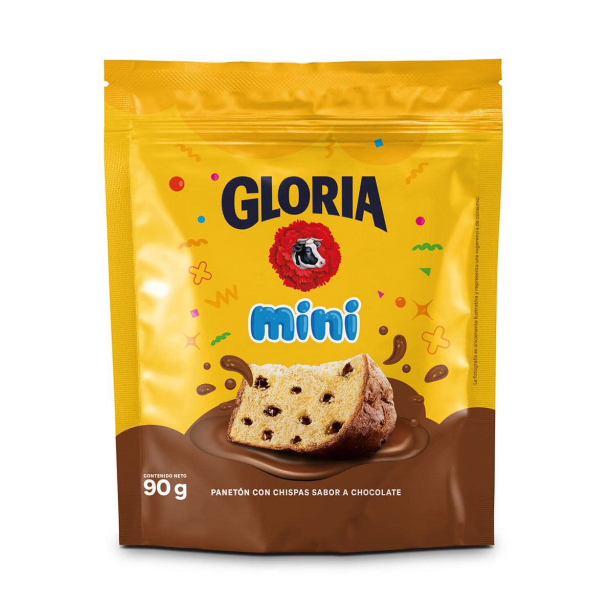 GLORIA - Panetón Mini Choco Gloria Bolsa 90 g