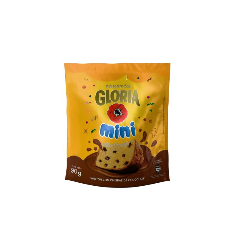 GLORIA - Panetón Mini Choco Gloria Bolsa 90 g