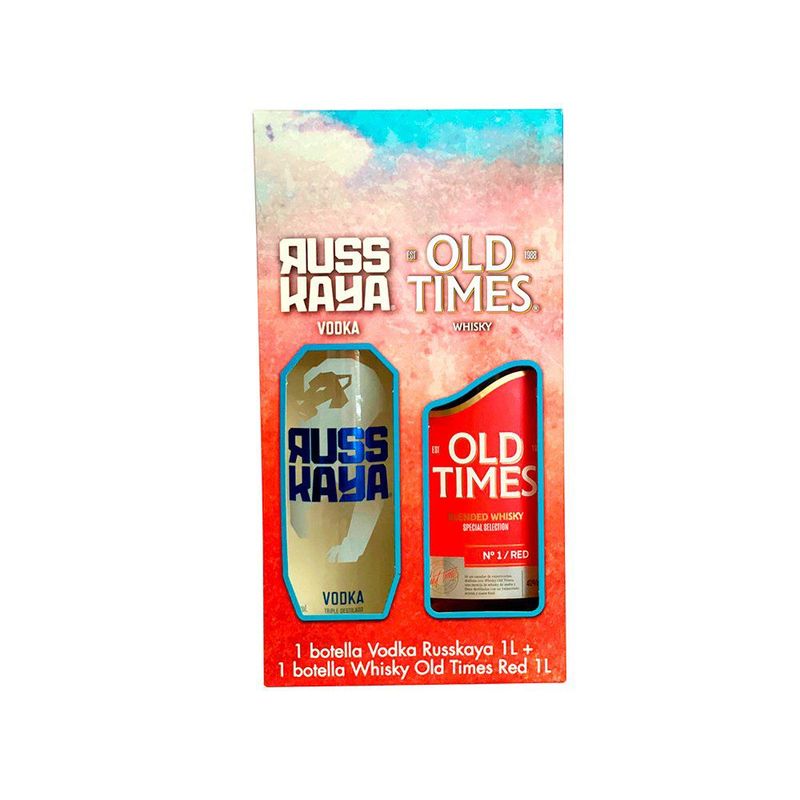 OLD TIMES - Vodka Russkaya 1 L + Old Times 1 L