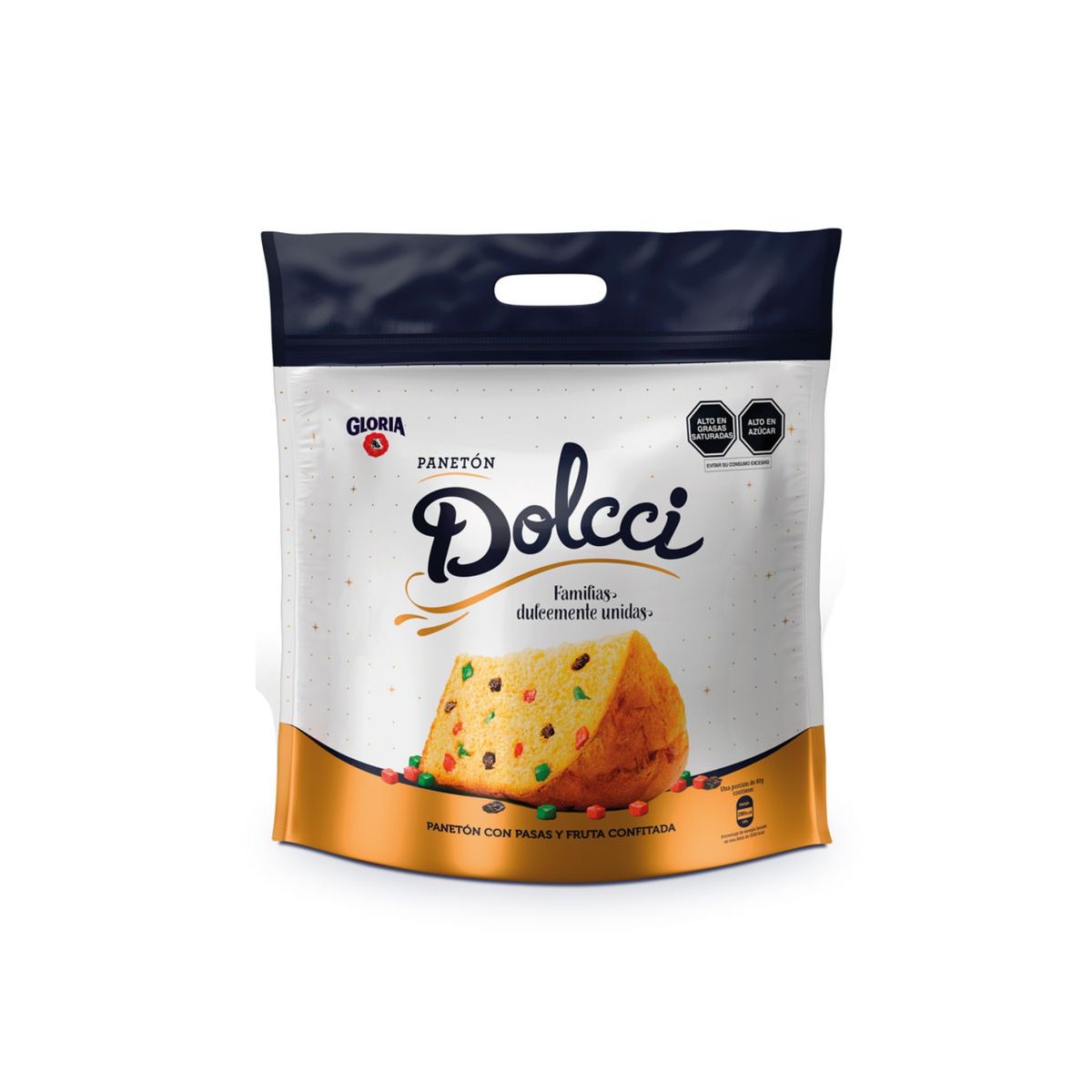 GLORIA - Panetón Dolcci en bolsa 800g