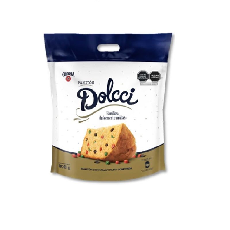 GLORIA - Panetón Dolcci en bolsa 800g