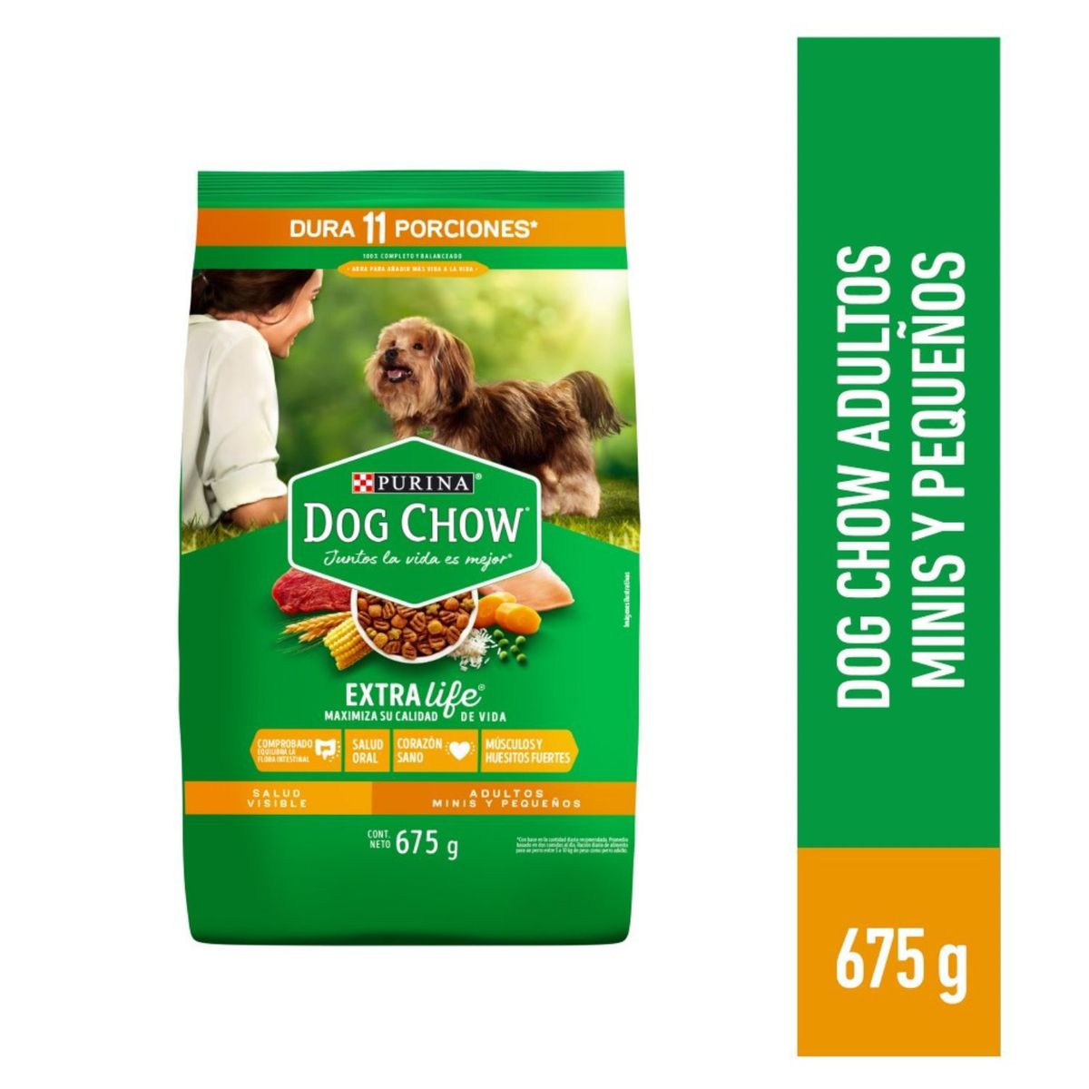 DOG CHOW - Alimento Seco Perros Adultos MInis Dog Chow Bolsa 675 g