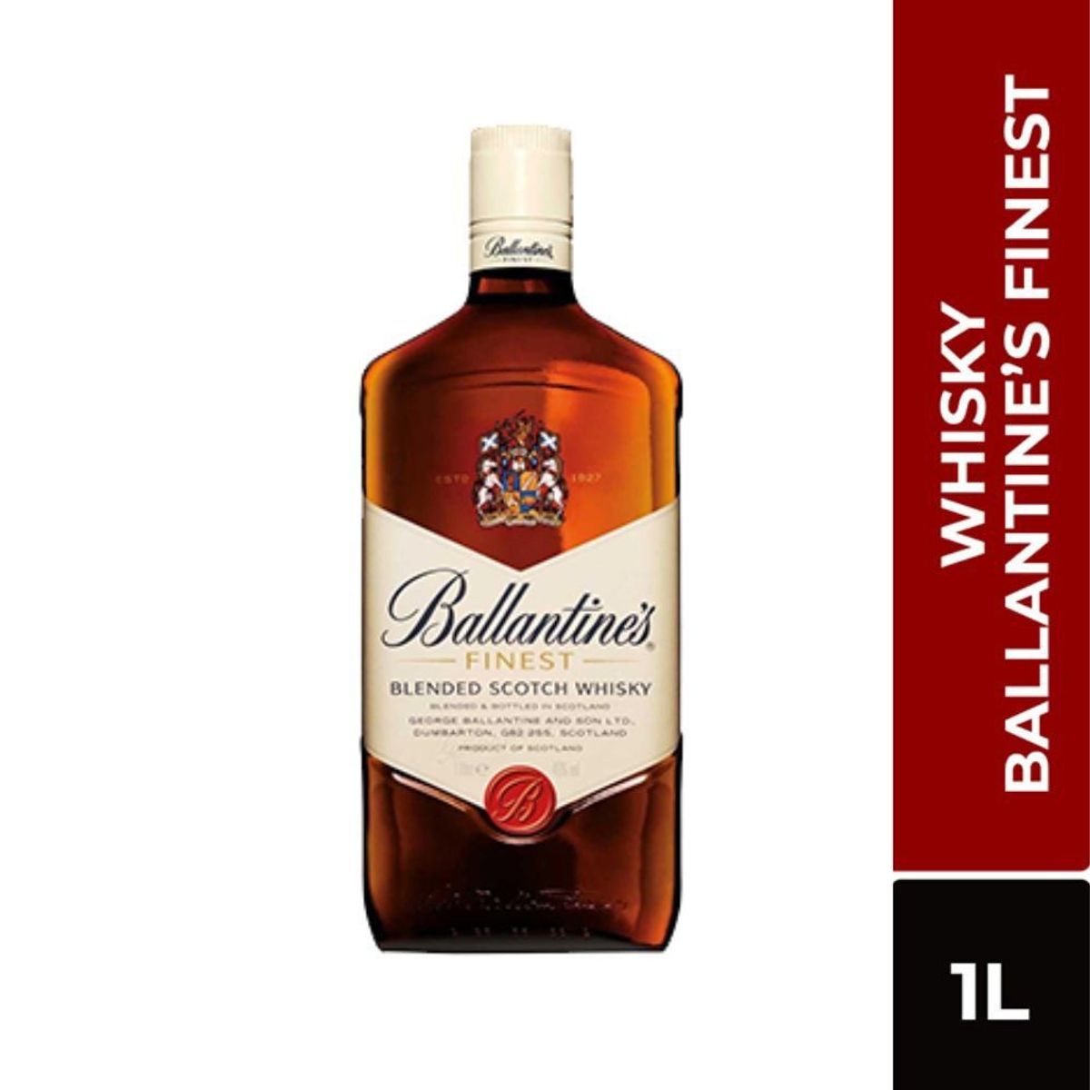 BALLANTINES FINEST - Whisky Ballantines Finest Botella 1 L