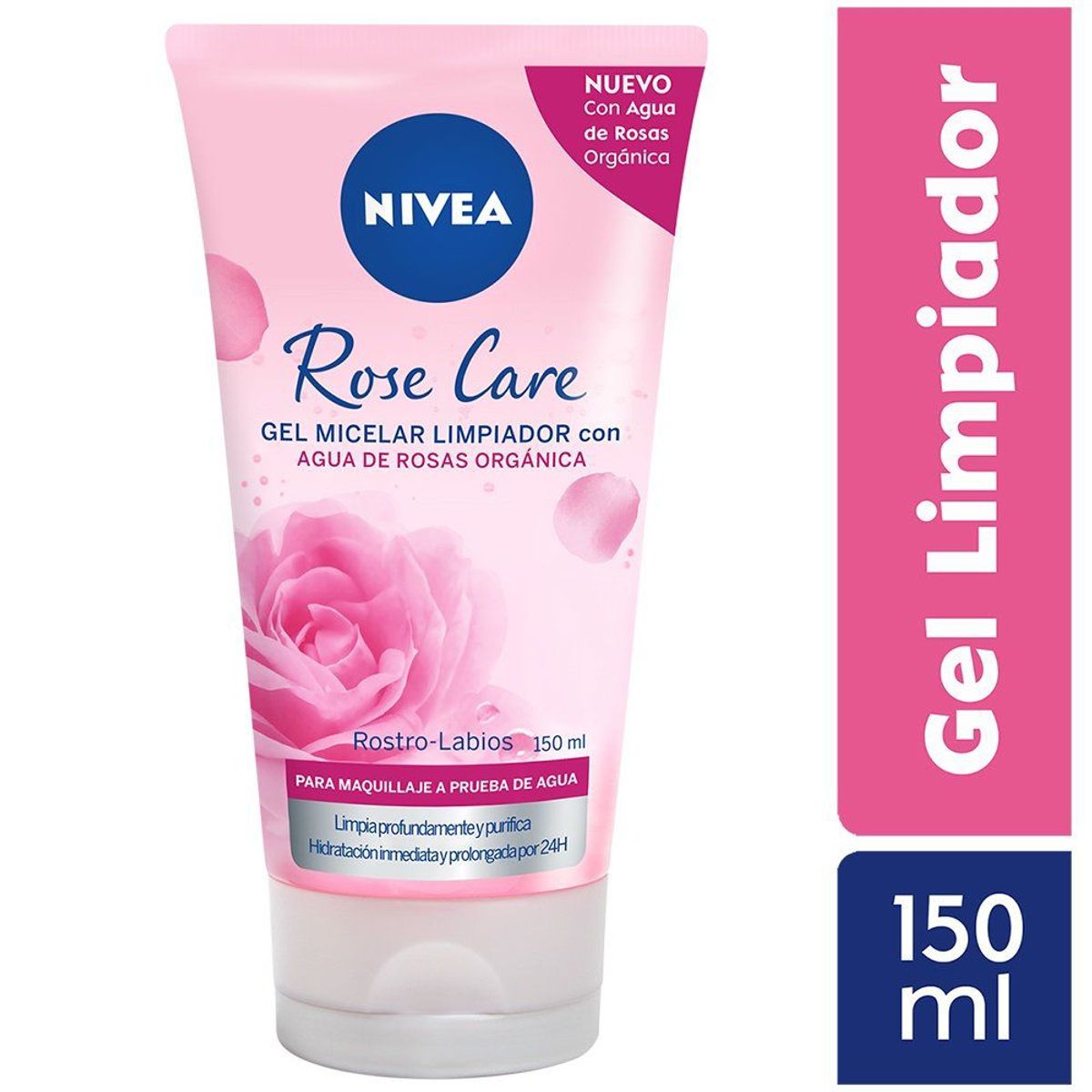 NIVEA - Gel Limpiador Facial Nivea Roses Envase 150 mL