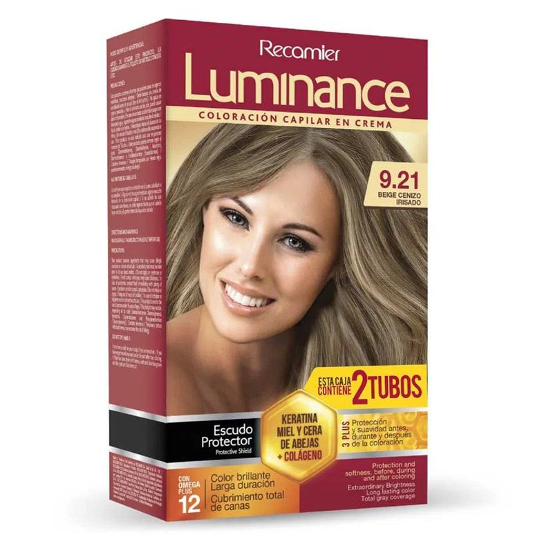 LUMINANCE - Kit Tinte Capilar Luminance Tono Doble Beige Cen Irizado 9.21