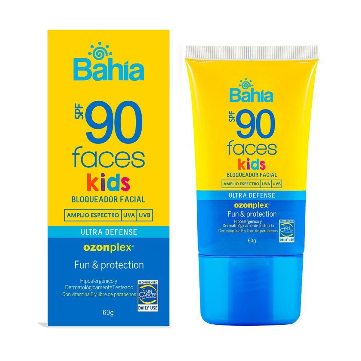 BAHIA - Bloqueador Solar Facial Bahía Kids SPF90 Envase 60 g