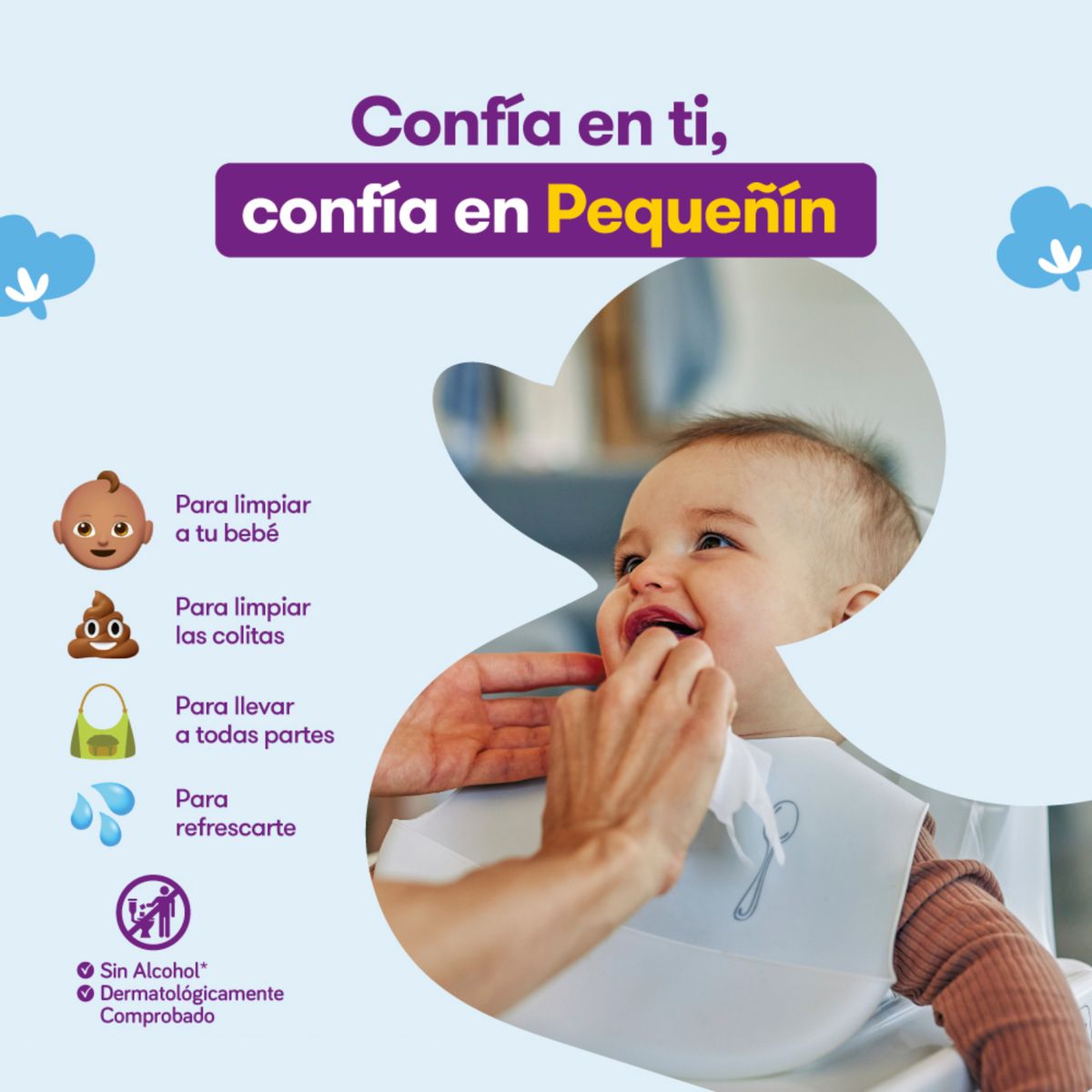 PEQUENIN - Toallitas Húmedas Pequeñin Acolchamax Empaque 80 Und