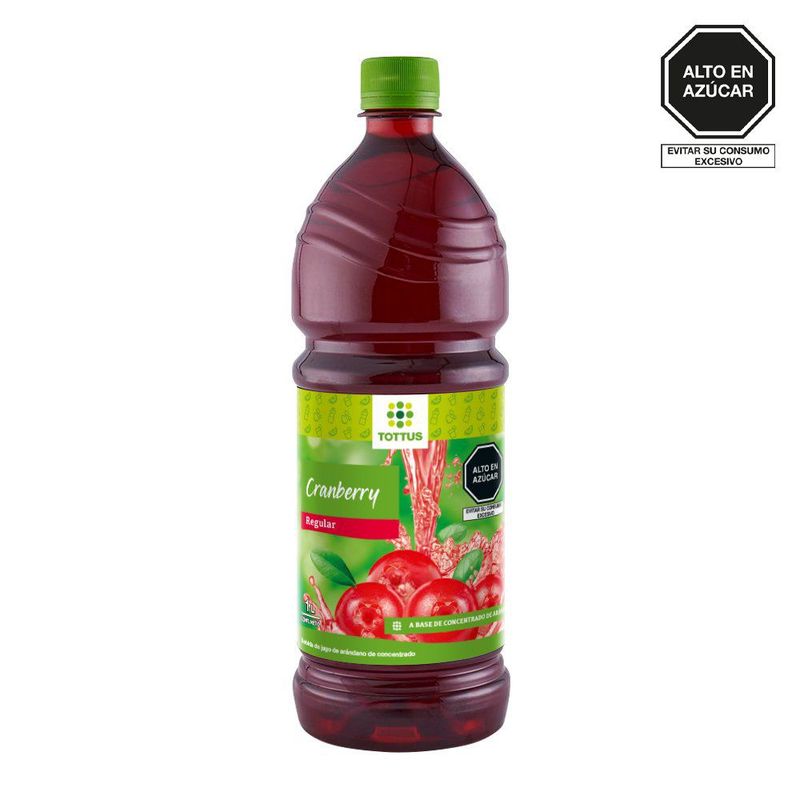 TOTTUS - Bebida Cranberry Tottus Botella 1 L