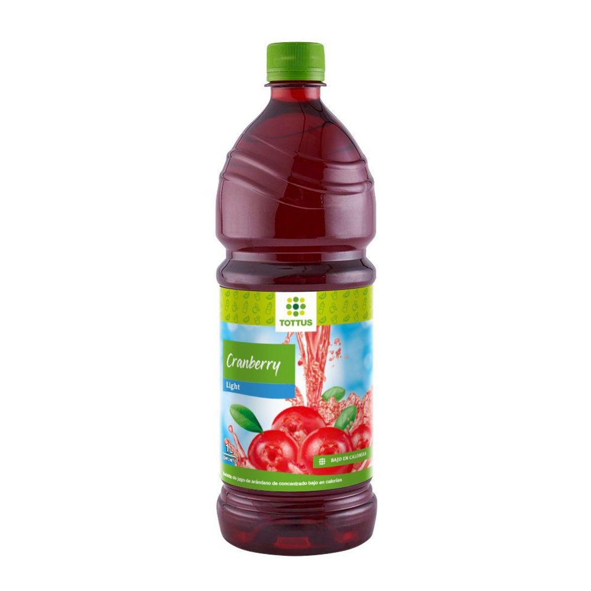 TOTTUS - Bebida Cranberry Tottus Light Botella 1 L