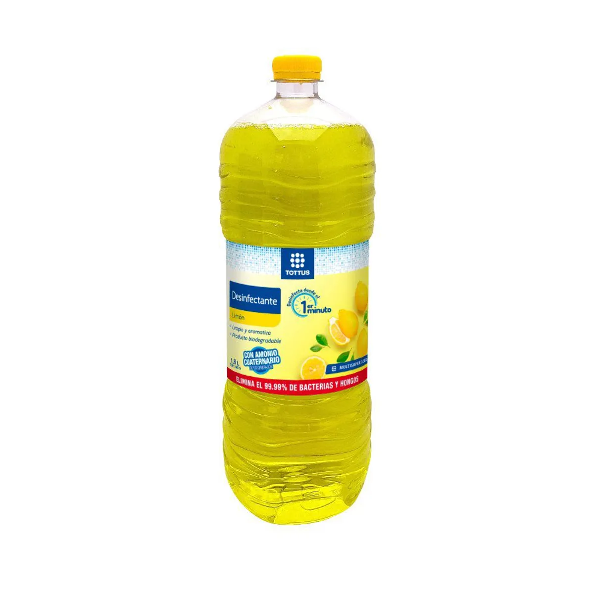 TOTTUS - Desinfectante Tottus Limón Botella 1.8 L
