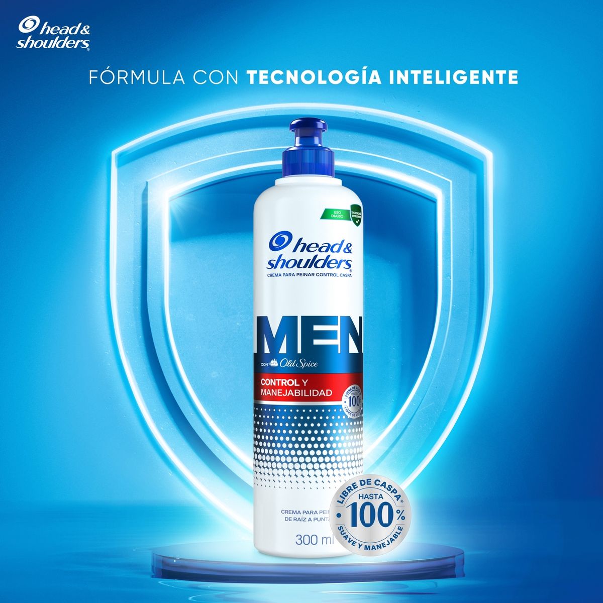 HEAD SHOULDERS - Crema para Peinar Head & Shoulders Men Old Spice Envase 300 mL