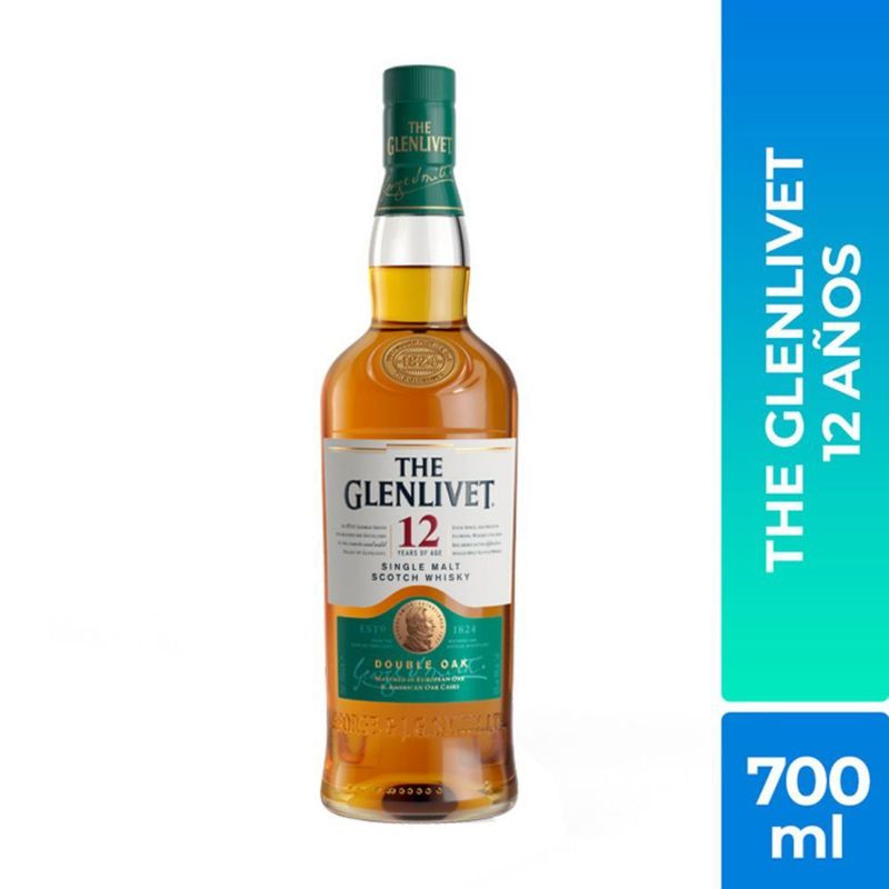 THE GLENLIVET - The Glenlivet Whisky 12 Años 700 mL