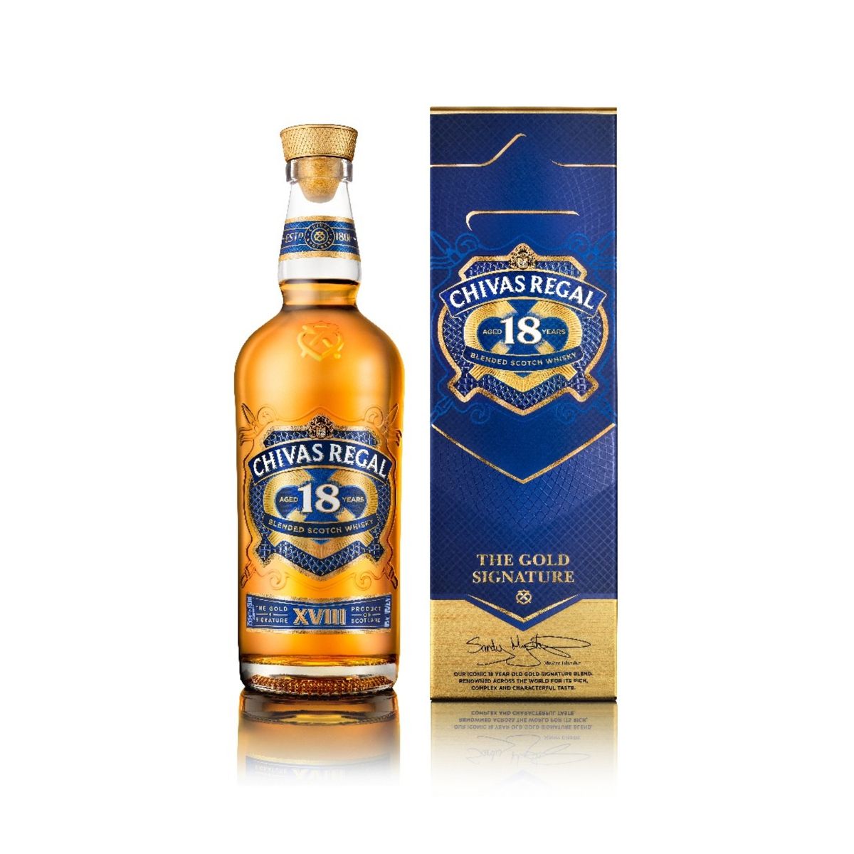 CHIVAS REGAL - Whisky Chivas Regal 18 Años Botella 700 mL