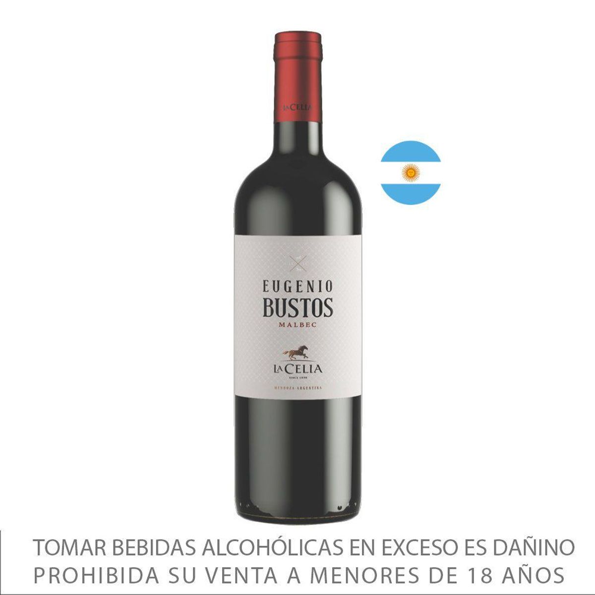 LA CELIA - Vino Tinto La Celia Malbec Eugenio Bustos Botella 750 mL