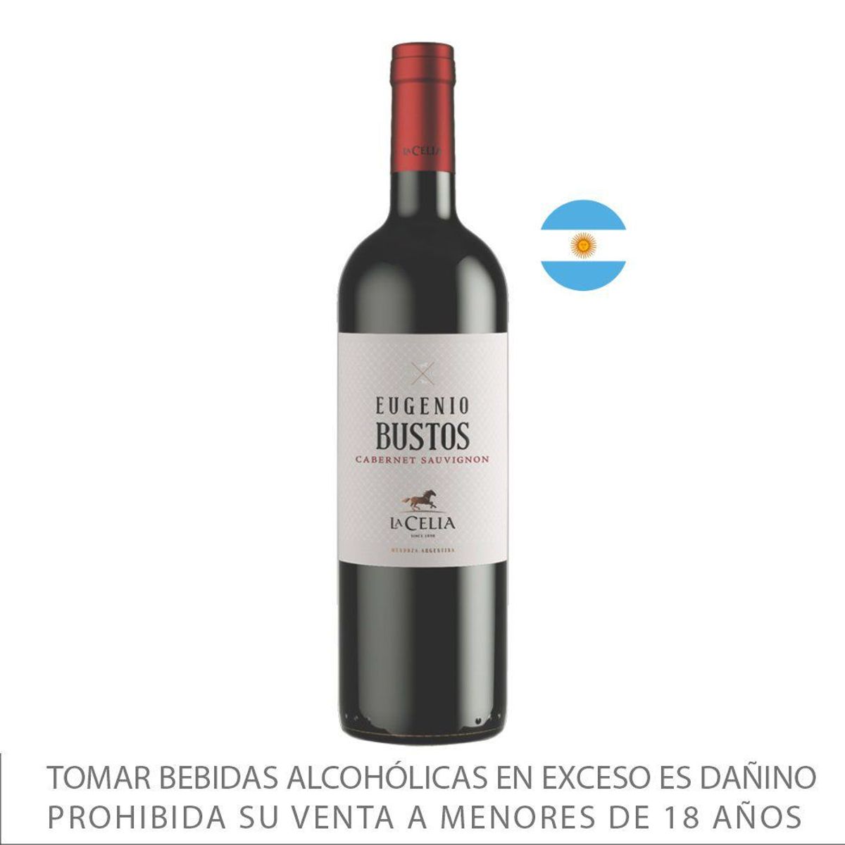 LA CELIA - Vino Tinto La Celia Cabernet Sauvignon Eugenio Bustos Botella 750 mL