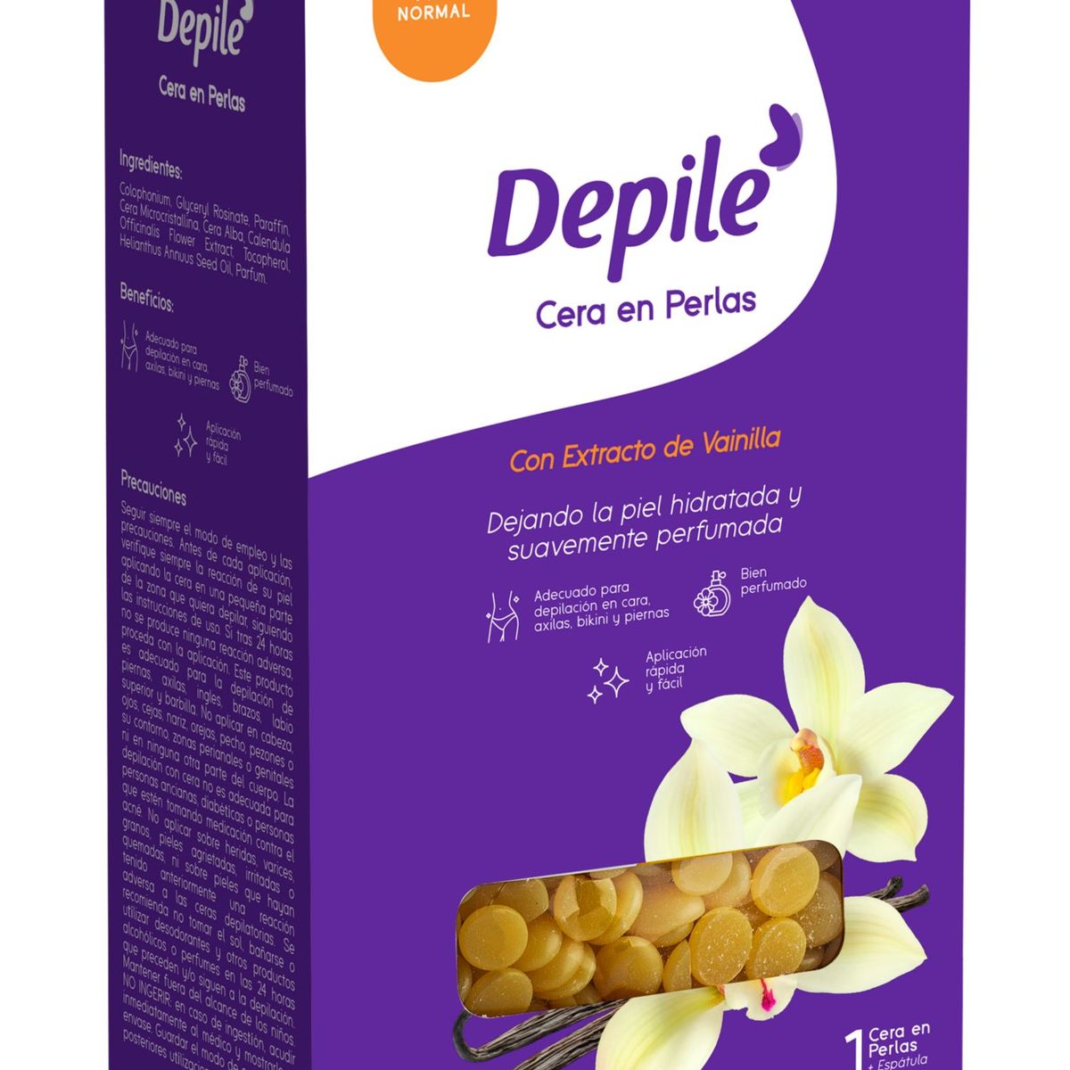 DEPILE - Cera Depiladora Depile Perlas Vainilla Caja 200 g