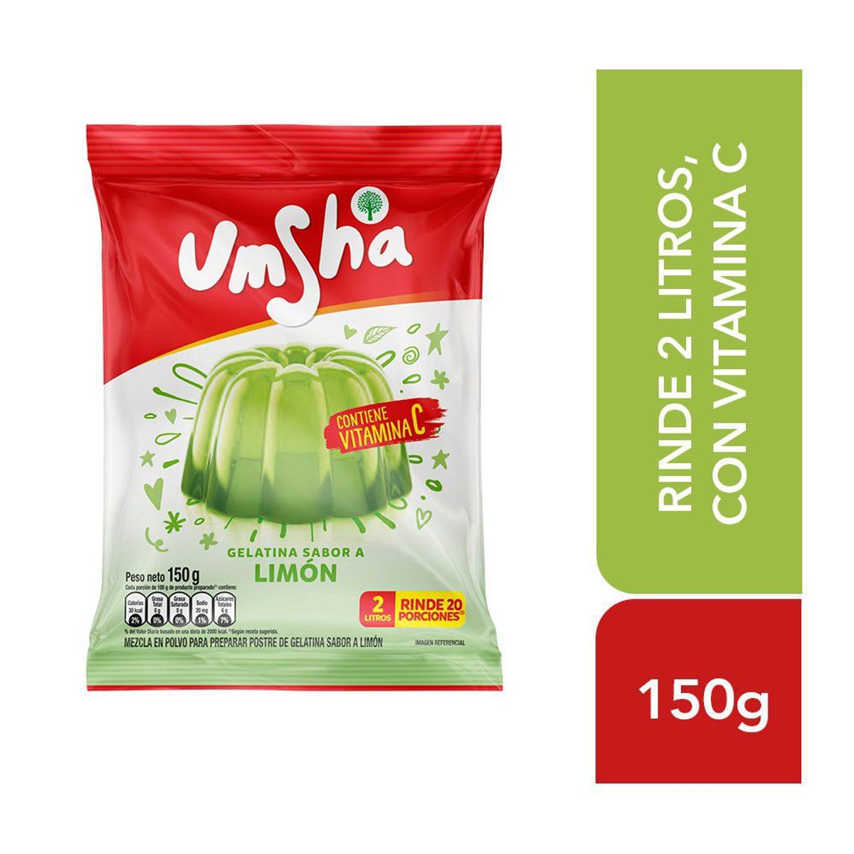 UMSHA - Gelatina Limon X 150G