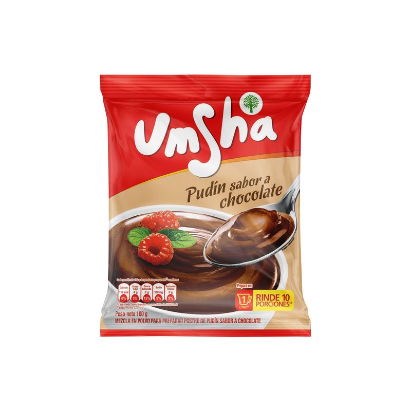 UMSHA - Pudín Chocolate Umsha Empaque 100 g