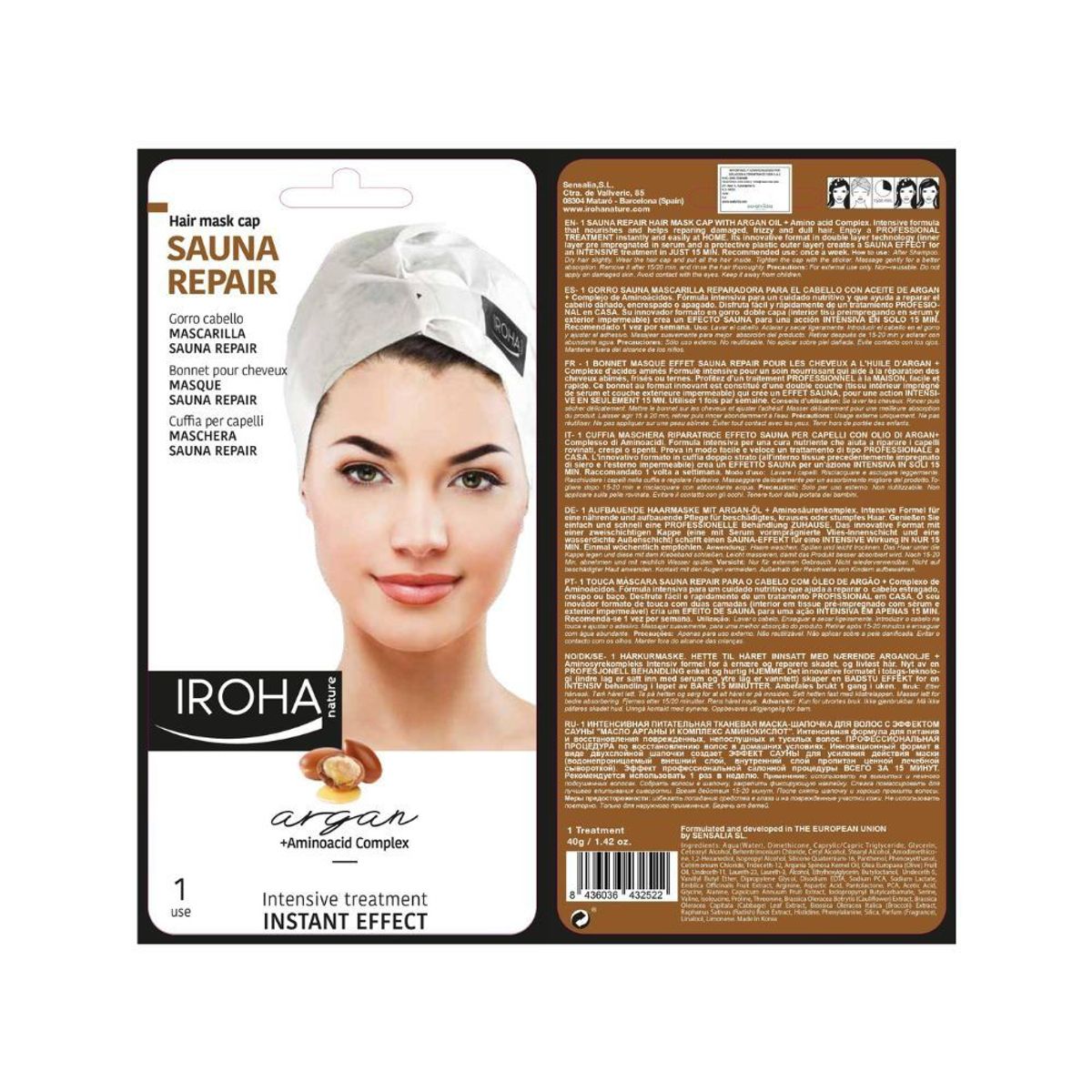 IROHA - Mascarilla Capilar Iroha Nature Argán