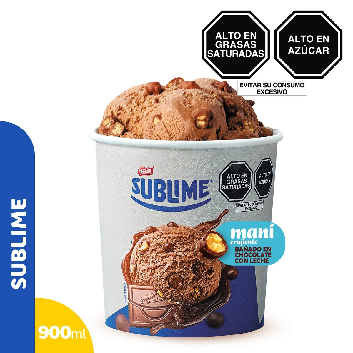 DONOFRIO - Helado Donofrio Sublime Chocolate con Maní Pote 900 mL