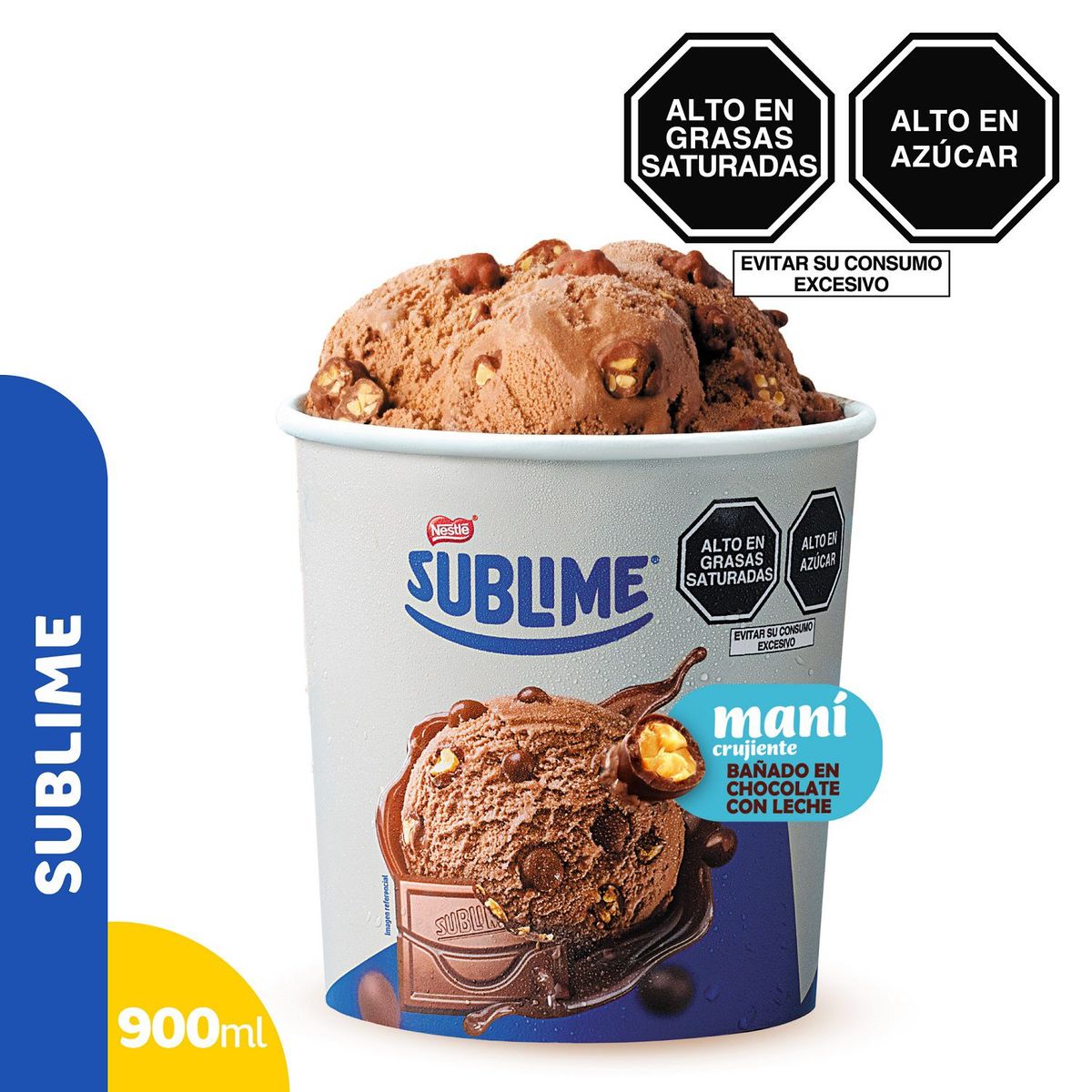 DONOFRIO - Helado Donofrio Sublime Chocolate con Maní Pote 900 mL