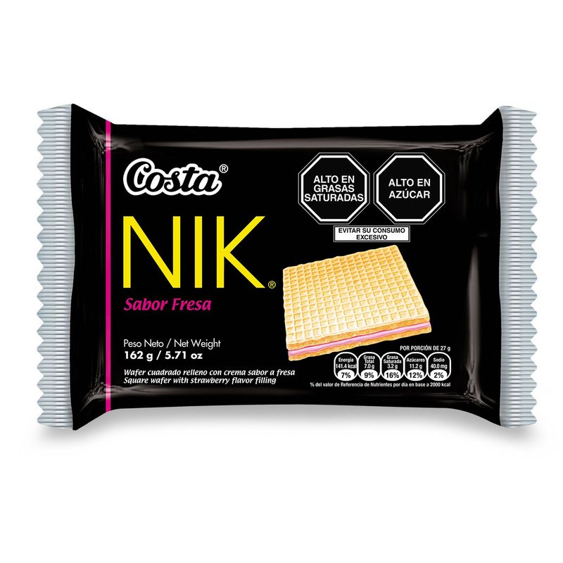 COSTA - Wafer Nik Fresa 6 x 27  gr
