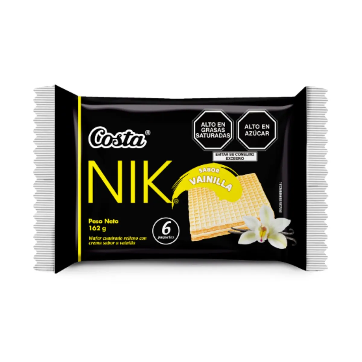 COSTA - Wafer Nik Vainilla Sixpack 162 g
