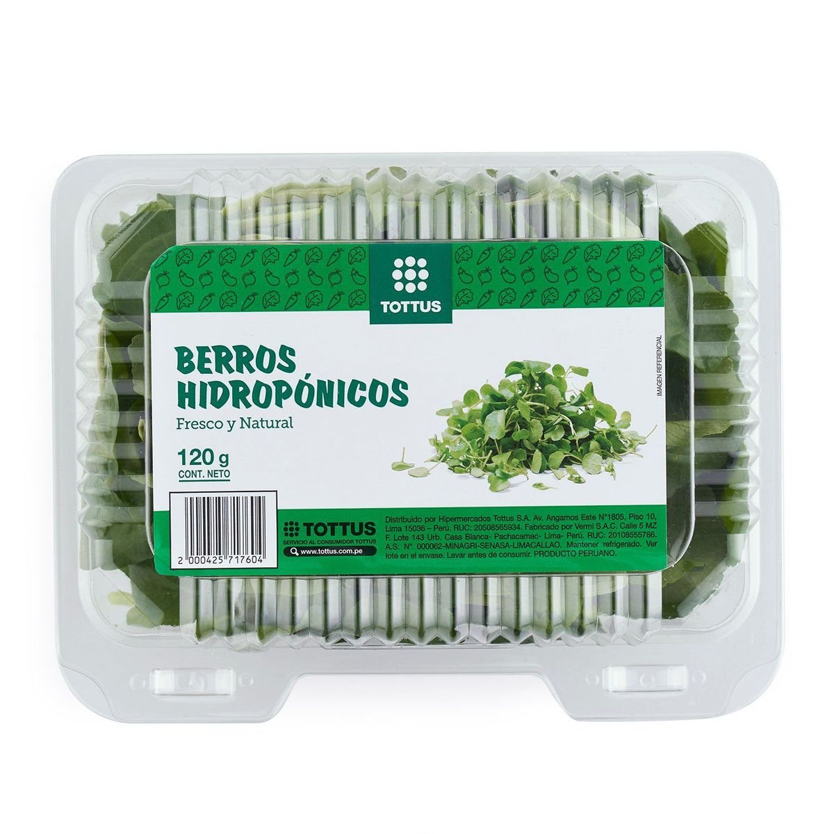 TOTTUS VERDURAS - Berros Hidropónicos Tottus
