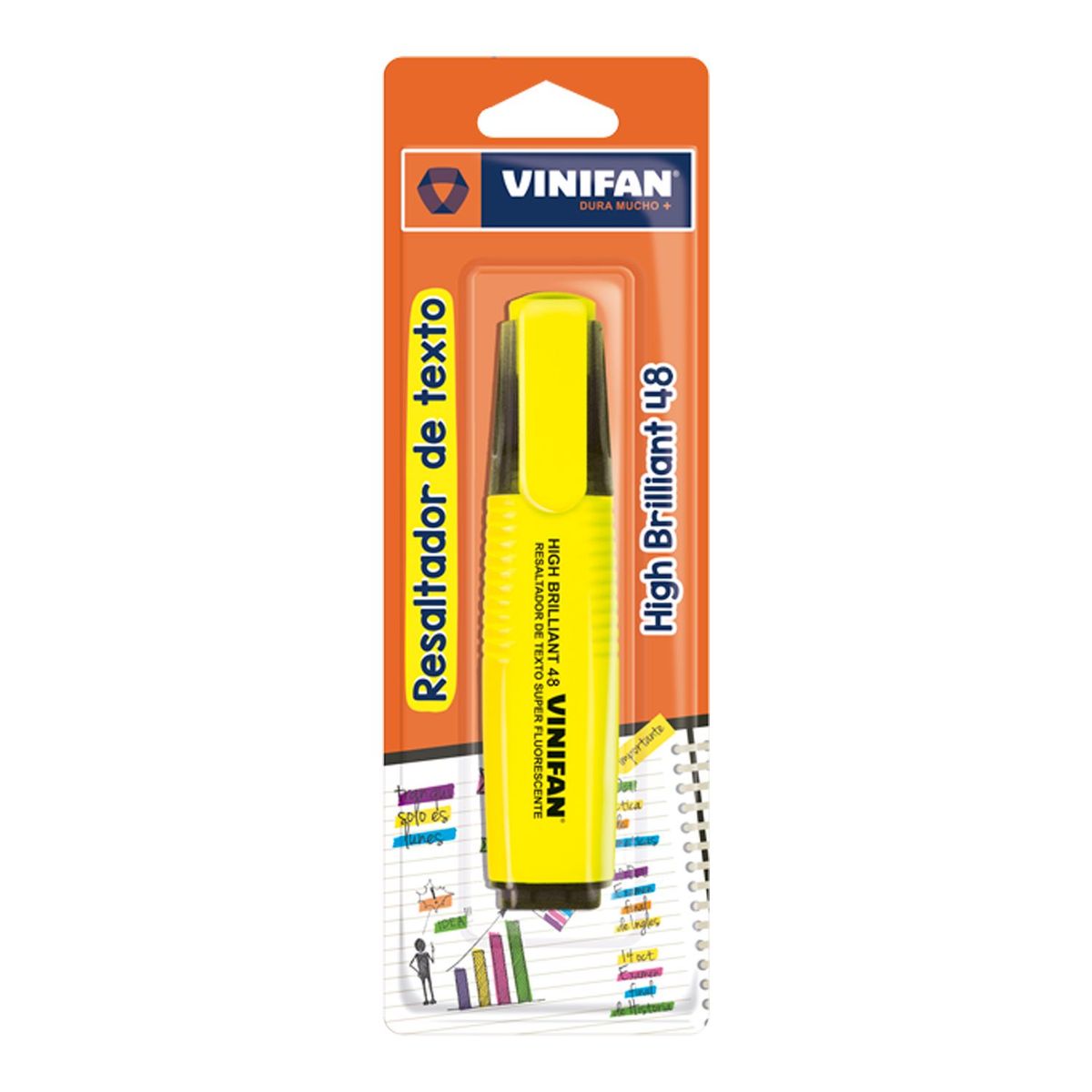 VINIFAN - Resaltador Vinifan High Brilliant 48 Color Amarillo