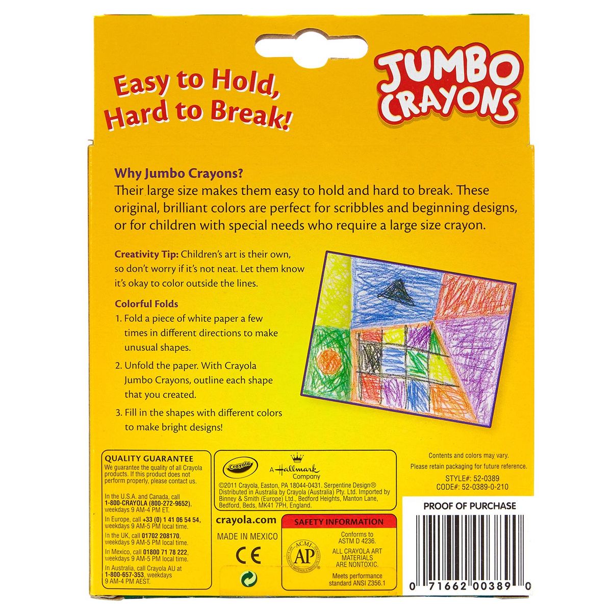 CRAYOLA - Crayones Crayola Jumbo Caja 8 Und