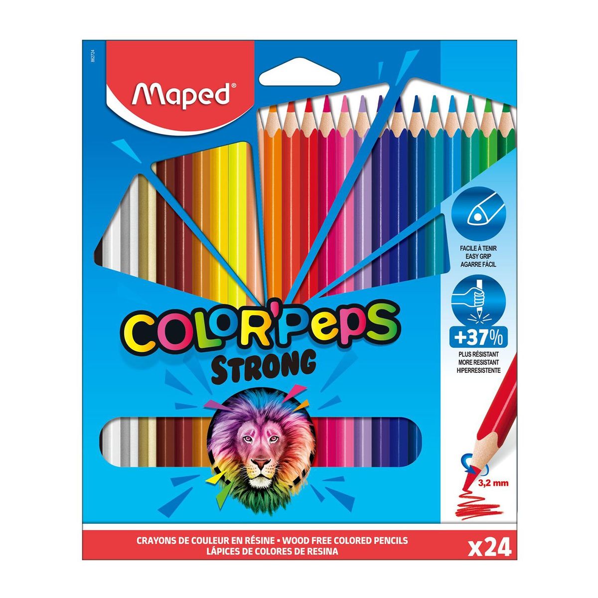 MAPED - Colores Maped Strong Color Peps Caja 24 Und