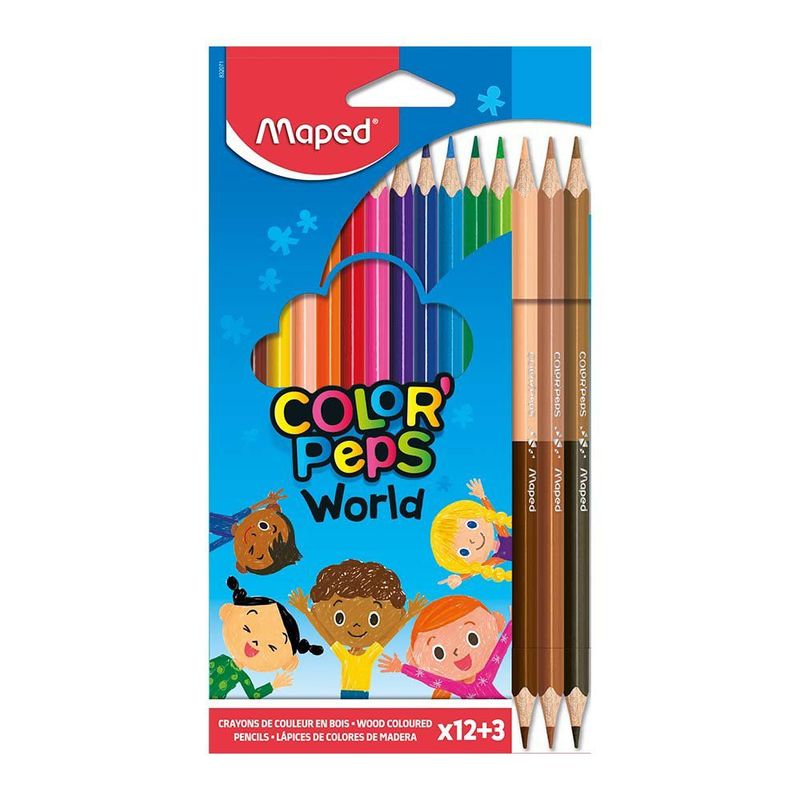 MAPED - Colores Maped Caras y Colores Caja 15 Und