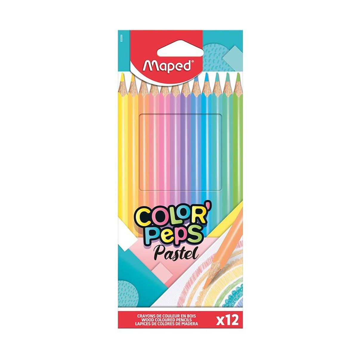 MAPED - Colores Maped Pastel Color Peps Caja 12 Und