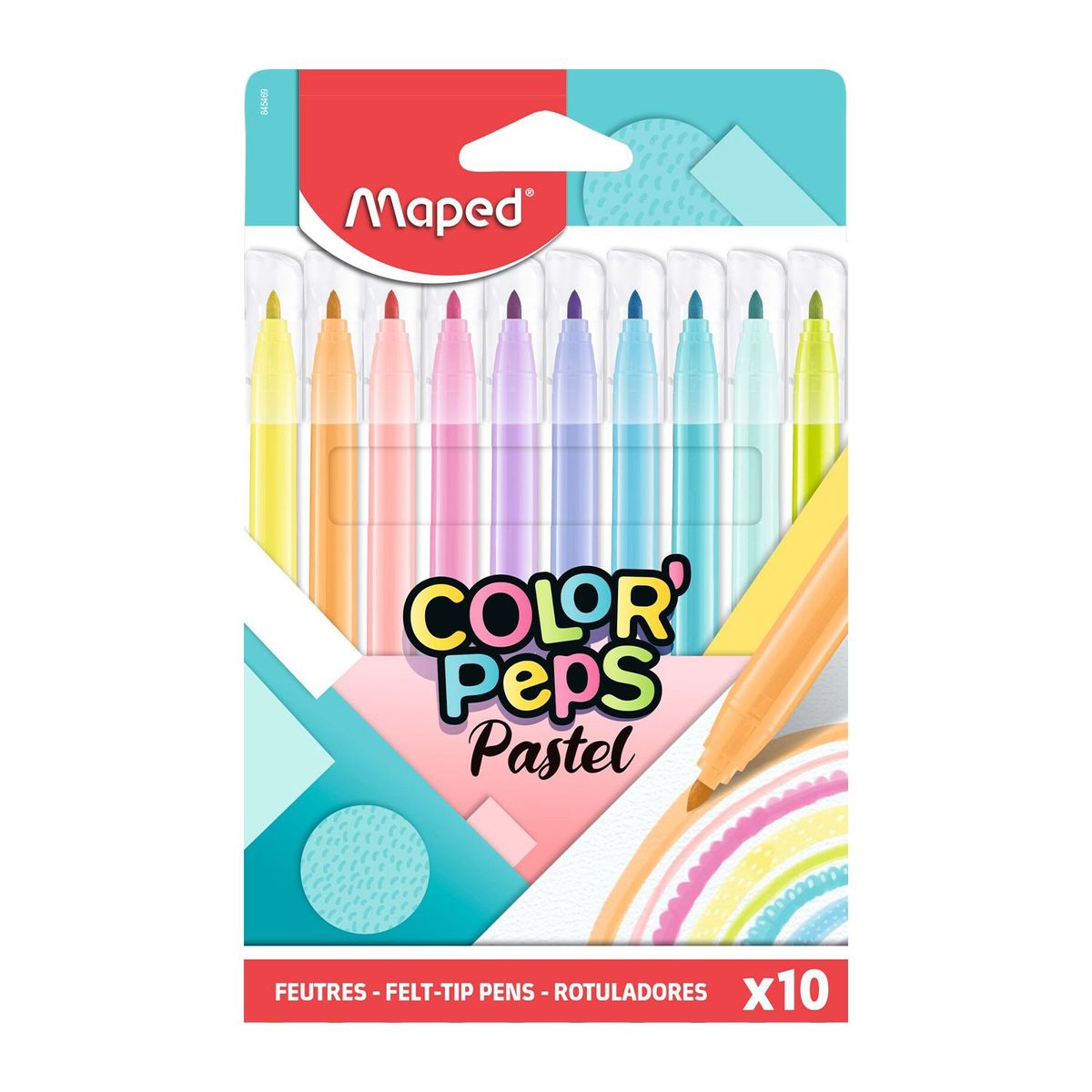 MAPED - Plumones Maped Pastel Color Peps Caja 10 Und